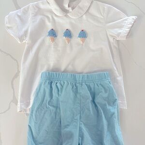 Smocked outfit  boys  short set